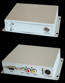 VGA Digital Singage Advertiser key lock, VGA output RCA jacks